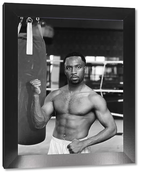 Nigel Benn on a photo shoot ahead of his next fight against American Tim Williams
