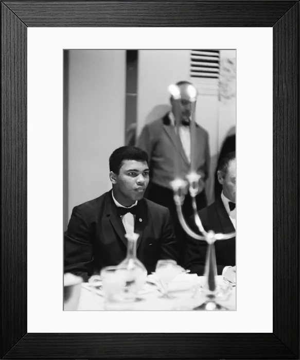 Framed Print : Cassius Clay (Muhammad Ali) attends a sports writers reception