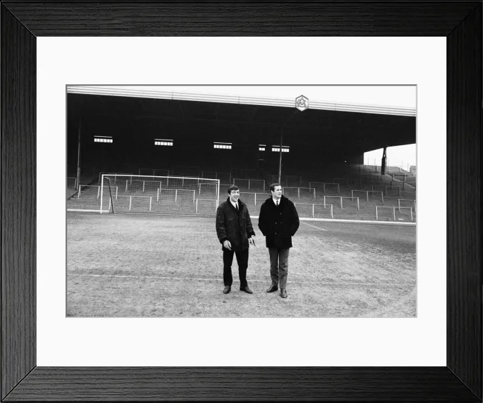 Framed Print : Former teammates, Terry Venables & George Graham, will be playing opposite each other Framed Print : Former teammates, Terry Venables & George Graham, will be playing opposite each other