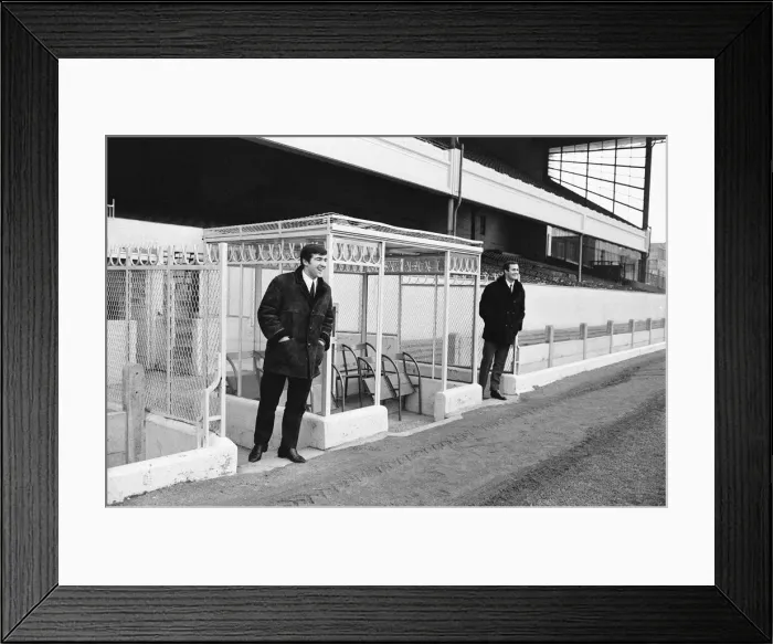 Framed Print : Former teammates, Terry Venables & George Graham, will be playing opposite each other Framed Print : Former teammates, Terry Venables & George Graham, will be playing opposite each other