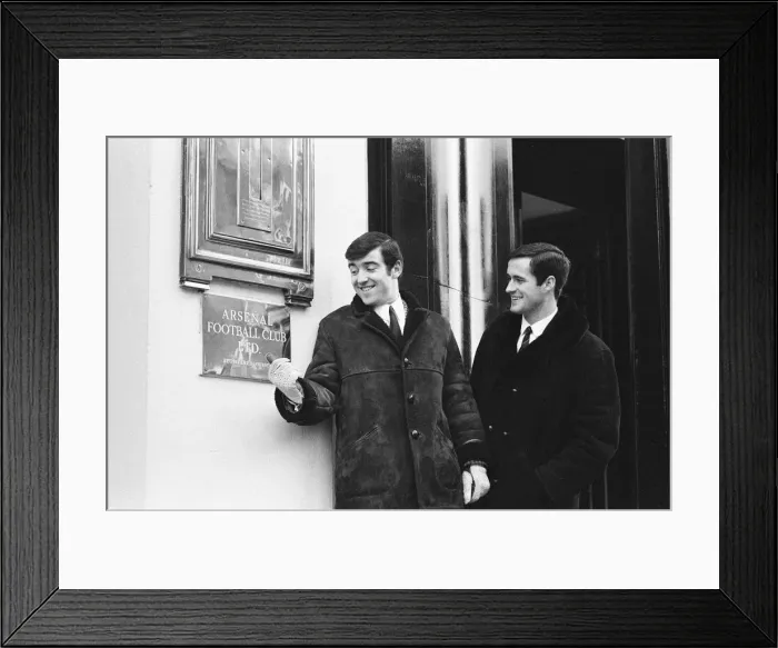 Framed Print : Former teammates, Terry Venables & George Graham, will be playing opposite each other