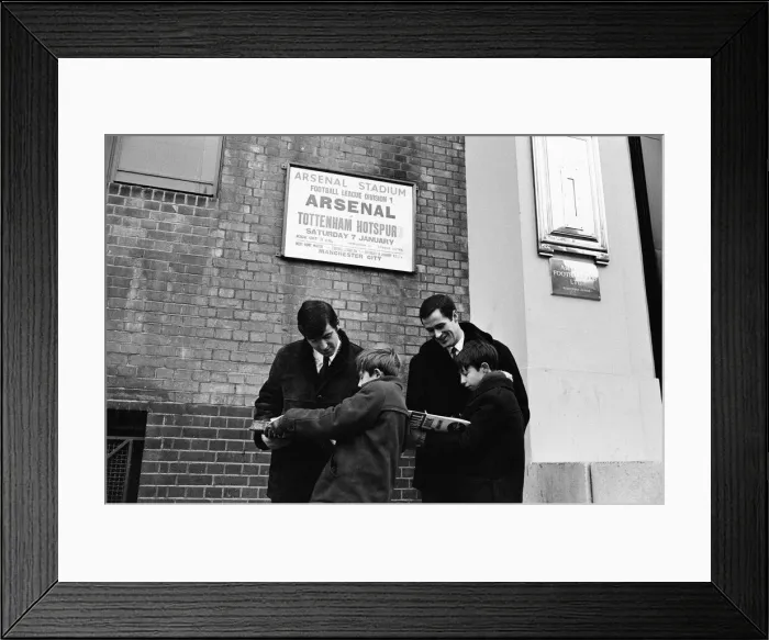 Framed Print : Former teammates, Terry Venables & George Graham, will be playing opposite each other Framed Print : Former teammates, Terry Venables & George Graham, will be playing opposite each other