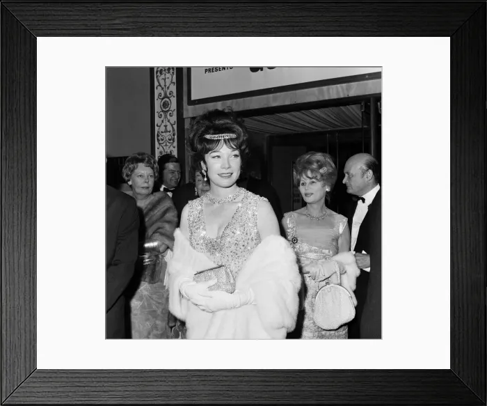 Framed Print : The premiere of the film What a Way to Go! held at the Carlton Cinema