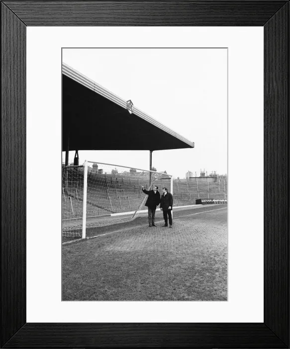 Framed Print : Former teammates, Terry Venables & George Graham, will be playing opposite each other