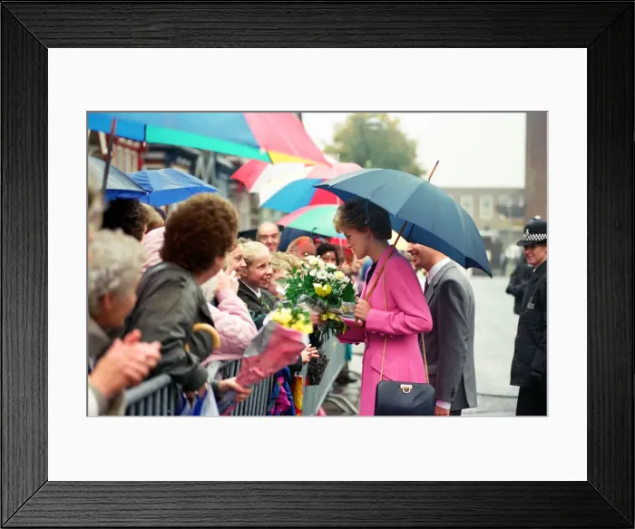Framed Print : HRH The Princess of Wales at Edwards Trust in Edgbaston Framed Print : HRH The Princess of Wales at Edwards Trust in Edgbaston