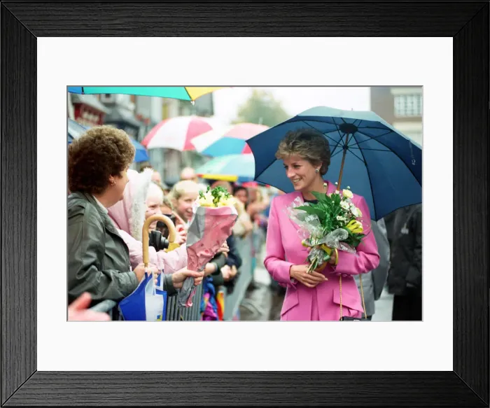 Framed Print : HRH The Princess of Wales at Edwards Trust in Edgbaston Framed Print : HRH The Princess of Wales at Edwards Trust in Edgbaston