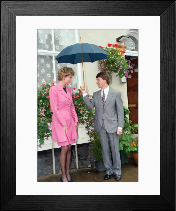 Framed Print : HRH The Princess of Wales at Edwards Trust in Edgbaston