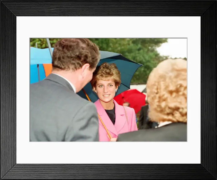 Framed Print : HRH The Princess of Wales at Edwards Trust in Edgbaston Framed Print : HRH The Princess of Wales at Edwards Trust in Edgbaston