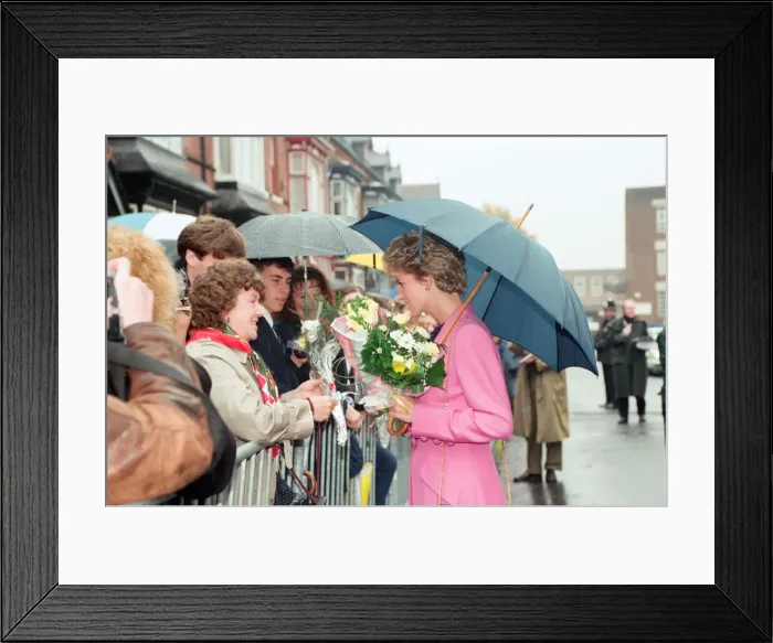 Framed Print : HRH The Princess of Wales at Edwards Trust in Edgbaston