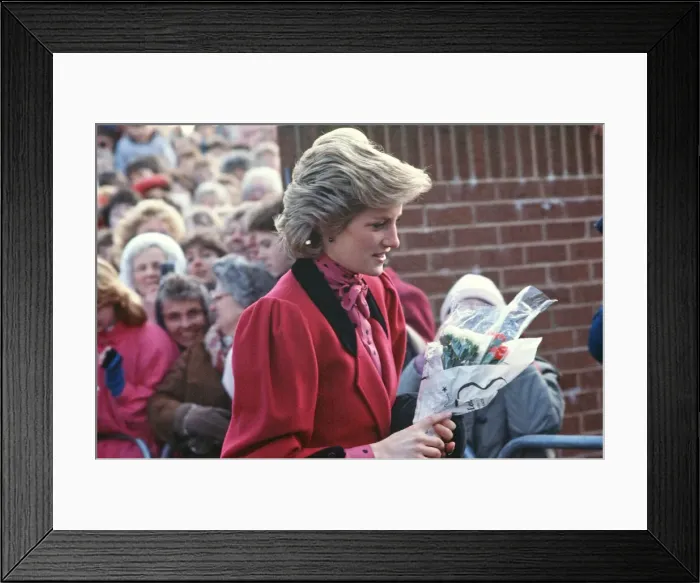 Framed Print : Princess Diana meets and greets the people of Walsall, West Midlands Framed Print : Princess Diana meets and greets the people of Walsall, West Midlands
