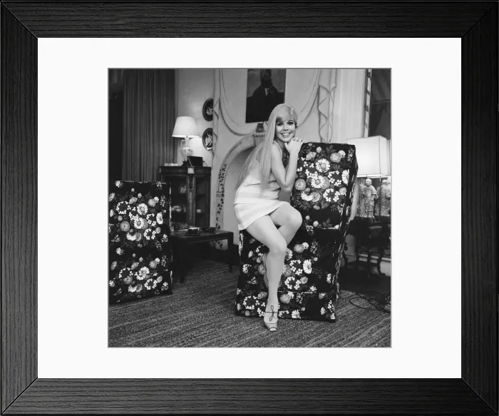 Framed Print : Viviane Ventura, columbian actress, aged 20 years old, pictured 11th November 1966