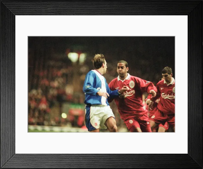 Framed Print : Liverpool 2-1 Middlesbrough, League Cup semi final 1st leg match at Anfield