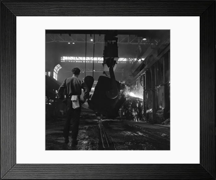 Framed Print : Port Talbot steel works. West Glamorgan, Wales. 30th April 1965 Framed Print : Port Talbot steel works. West Glamorgan, Wales. 30th April 1965