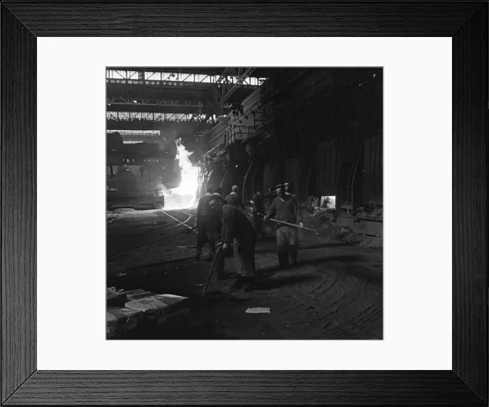 Framed Print : Port Talbot steel works. West Glamorgan, Wales. 30th April 1965