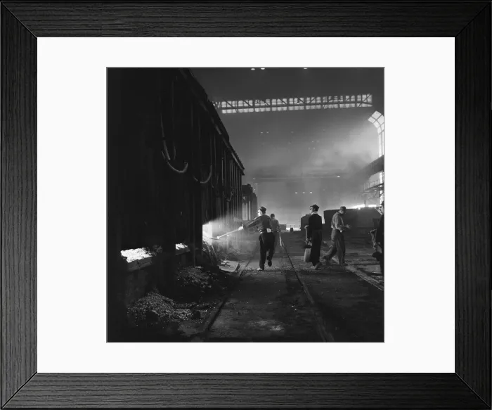 Framed Print : Port Talbot steel works. West Glamorgan, Wales. 30th April 1965 Framed Print : Port Talbot steel works. West Glamorgan, Wales. 30th April 1965