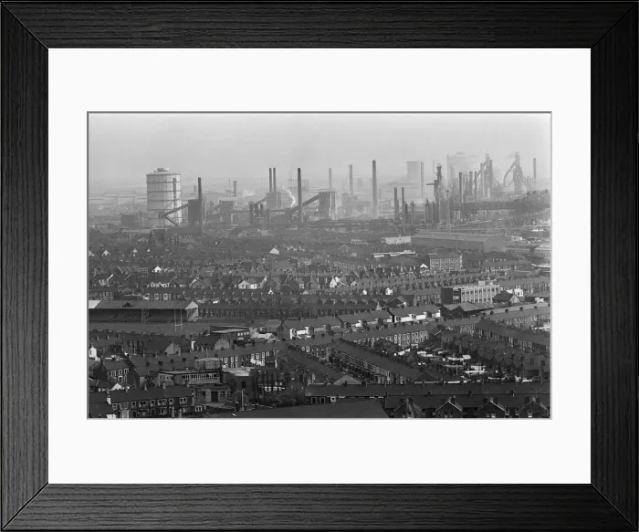 Framed Print : Port Talbot steel works. West Glamorgan, Wales. 30th April 1965 Framed Print : Port Talbot steel works. West Glamorgan, Wales. 30th April 1965