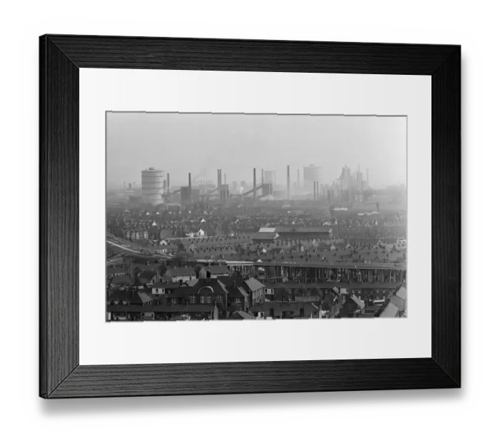 Framed Print : Port Talbot steel works. West Glamorgan, Wales. 30th April 1965 Framed Print : Port Talbot steel works. West Glamorgan, Wales. 30th April 1965