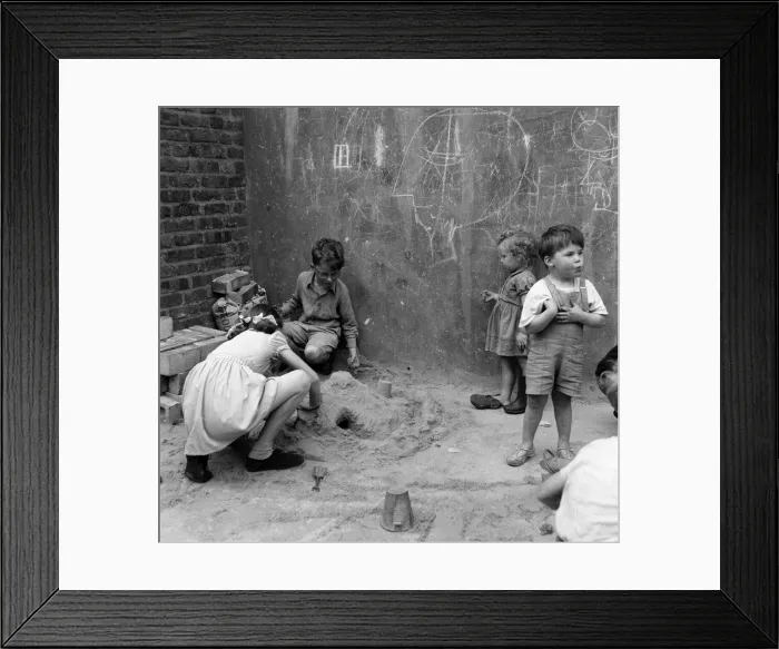Framed Print : Childrens playground in a static water tank in the City of Westminster, London Framed Print : Childrens playground in a static water tank in the City of Westminster, London