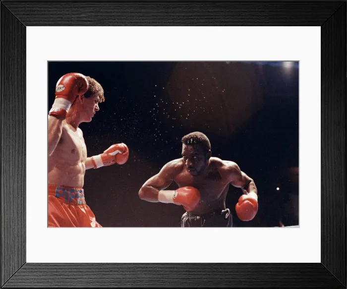 Framed Print : WBC super-middleweight title, Nigel Benn vs Nicky Piper Framed Print : WBC super-middleweight title, Nigel Benn vs Nicky Piper