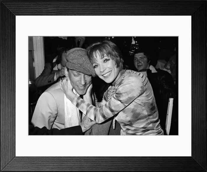 Framed Print : Shirley MacLaine at the White Elephant club in Westminster for a party to celebrate her Framed Print : Shirley MacLaine at the White Elephant club in Westminster for a party to celebrate her