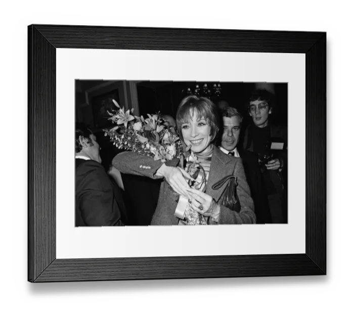 Framed Print : Shirley MacLaine at the White Elephant club in Westminster for a party to celebrate her