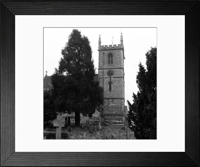 Framed Print : St Martins Church in Bladon, Oxfordshire. Burial place of members of the Churchill Framed Print : St Martins Church in Bladon, Oxfordshire. Burial place of members of the Churchill