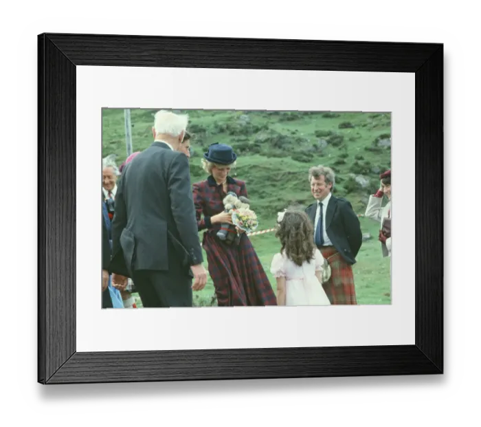 Framed Print : Princess Diana and Prince Charles visits Stornaway, on the Isle of Lewis