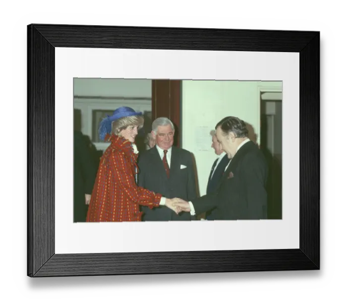 Framed Print : Princess Diana visiting Princess Louise Scottish Hospital for Limbless Sailors & Soldiers Framed Print : Princess Diana visiting Princess Louise Scottish Hospital for Limbless Sailors & Soldiers