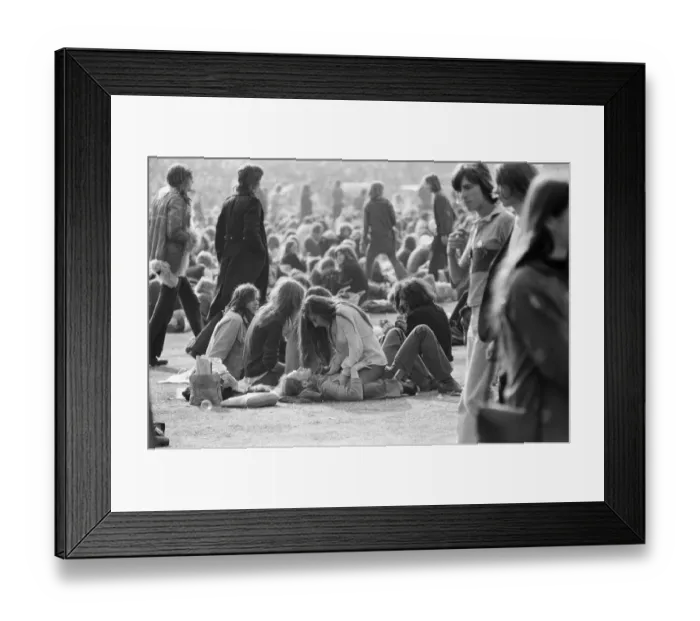 Framed Print : A loving couple, in their own world, just part of the huge crowd Framed Print : A loving couple, in their own world, just part of the huge crowd