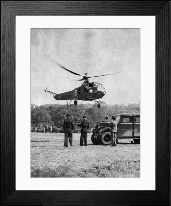 Framed Print : Hoverfly is the appropriate name given by the RAF to the Sikorsky R-4 helicopter Framed Print : Hoverfly is the appropriate name given by the RAF to the Sikorsky R-4 helicopter