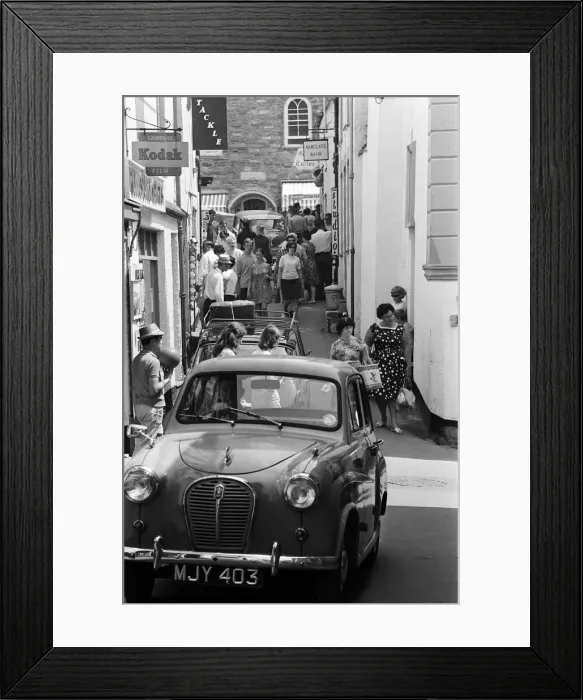 Framed Print : General scenes in Polperro, Cornwall. 13th July 1967
