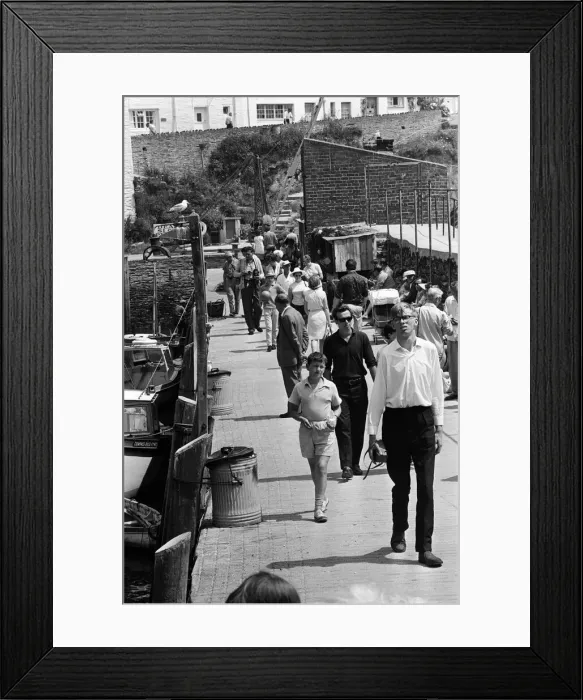 Framed Print : General scenes in Polperro, Cornwall. 13th July 1967