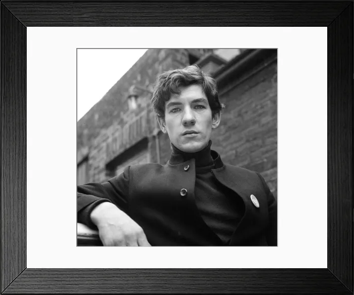 Framed Print : Ian McKellen, actor, pictured in rehearsal in 1968. Ian is reading Framed Print : Ian McKellen, actor, pictured in rehearsal in 1968. Ian is reading