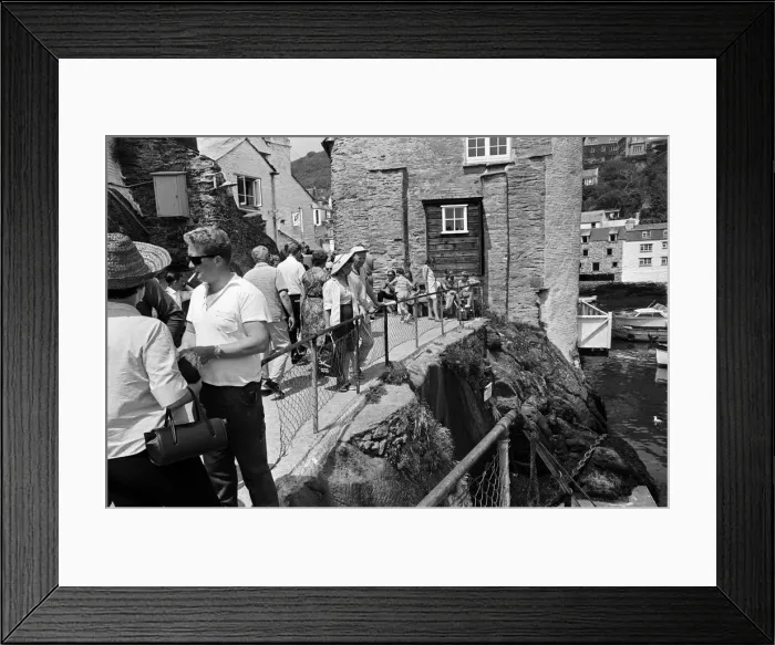 Framed Print : General scenes in Polperro, Cornwall. 13th July 1967