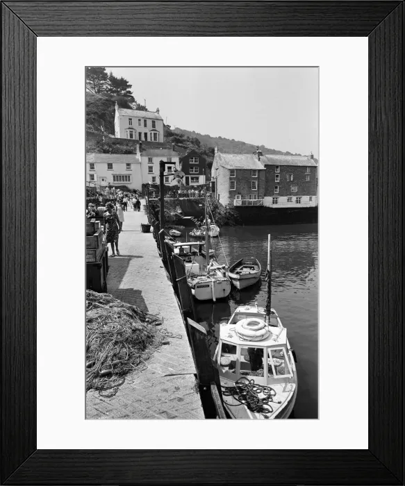 Framed Print : General scenes in Polperro, Cornwall. 13th July 1967 Framed Print : General scenes in Polperro, Cornwall. 13th July 1967