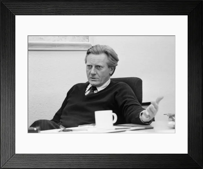 Framed Print : Conservative politician Michael Heseltine. 19th April 1988