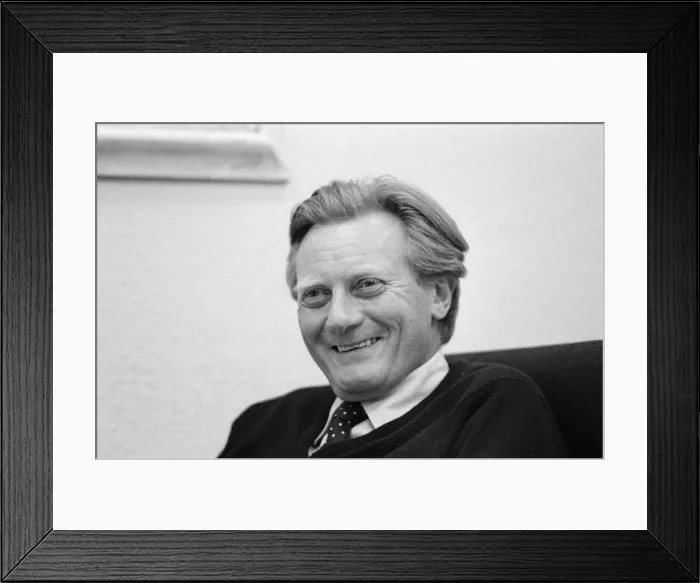 Framed Print : Conservative politician Michael Heseltine. 19th April 1988