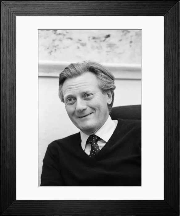 Framed Print : Conservative politician Michael Heseltine. 19th April 1988 Framed Print : Conservative politician Michael Heseltine. 19th April 1988