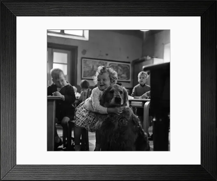 Framed Print : School teacher Mrs Sheila Collier called the register and found she had an extra pupil Framed Print : School teacher Mrs Sheila Collier called the register and found she had an extra pupil