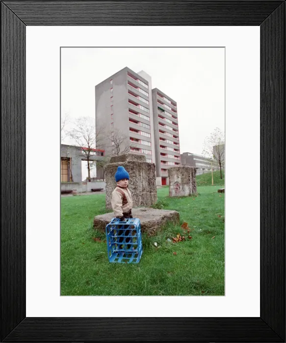 Framed Print : General views of Ferrier housing estate in Kidbrooke, Greenwich, south London