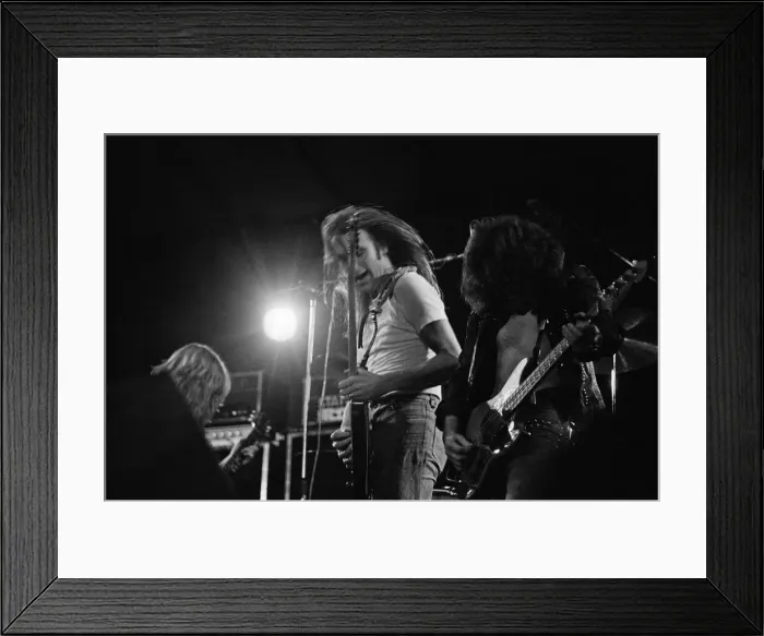Framed Print : Status Quo perform at The Reading Festival on Saturday 25th August 1973 Framed Print : Status Quo perform at The Reading Festival on Saturday 25th August 1973