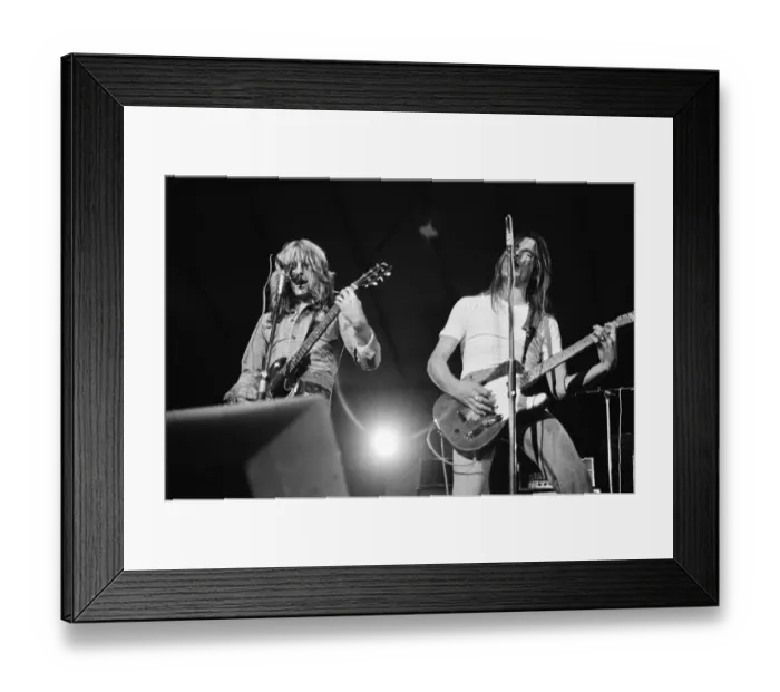 Framed Print : Status Quo perform at The Reading Festival on Saturday 25th August 1973