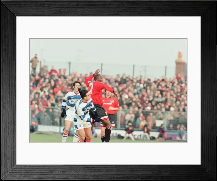 Framed Print : Reading 0-3 Manchester United, FA Cup 4th Round match at Elm Park