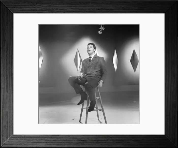Framed Print : Tom Jones seen here recording Tom Jones! TV programme at the ATV studios at Elstree
