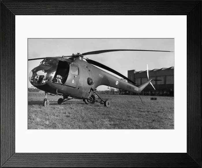 Framed Print : A Bristol Sycamore HR13 helicopter XD196 of 275 Squadron seen here at RAF Linton Framed Print : A Bristol Sycamore HR13 helicopter XD196 of 275 Squadron seen here at RAF Linton
