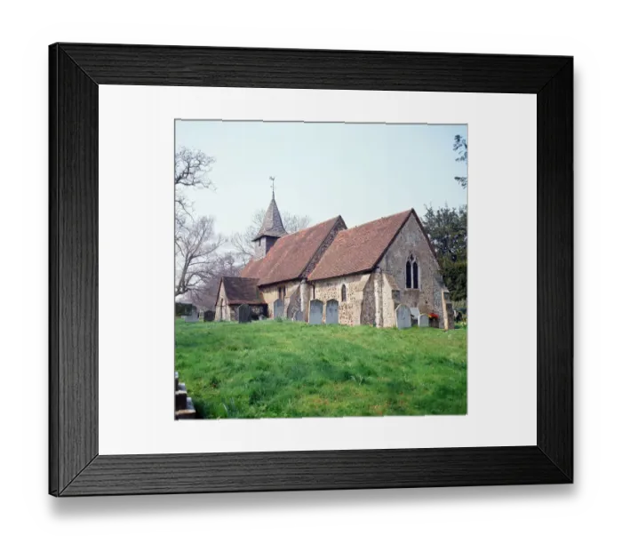 Framed Print : St. Nicholas Church, Pyrford, Surrey. July 1967 Framed Print : St. Nicholas Church, Pyrford, Surrey. July 1967