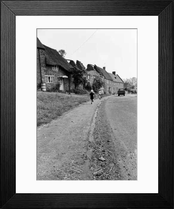 Framed Print : Shutford Village, Oxfordshire. 14th July 1969