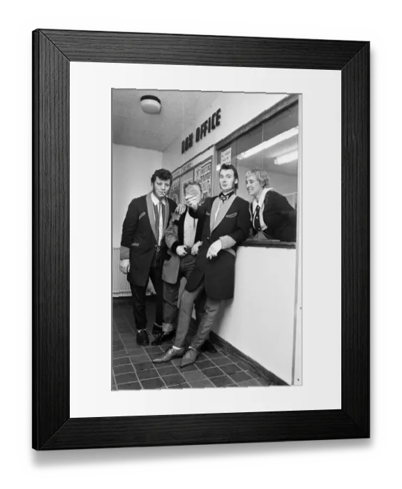 Framed Print : Dressed for the occasion, Ron West (right) and his friends Dave Haycock (left