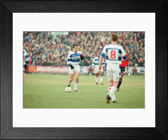 Framed Print : Reading 0-3 Manchester United, FA Cup 4th Round match at Elm Park