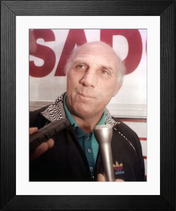 Framed Print : Ronnie Moran caretaker manager of Liverpool after the shock resignation of Kenny Dalglish